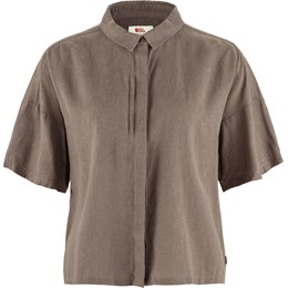 Fjällräven Ãvik Hemp Camp Shirt SS Dame S Brun Skjorter